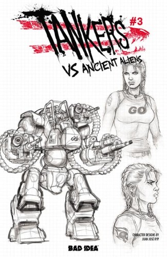 TANKERS VS ANCIENT ALIENS # 3 (OF 4) CVR C JUAN JOSE RYP DESIGN VAR