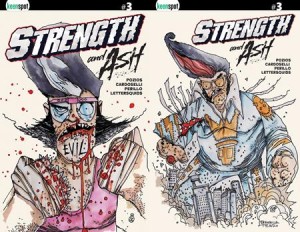 STRENGTH & ASH #3 CVR D STEFANO CARDOSELLI & FRANCESCA PERILLO HOLOFOIL FLIP VAR