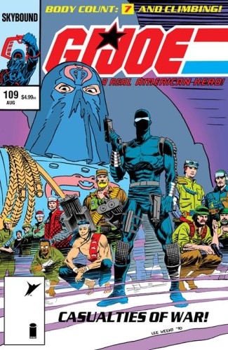 GI JOE A REAL AMERICAN HERO #109 HAMA FILES EDITION CVR C LEE WEEKS FOIL VAR