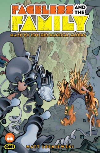 FACELESS AND THE FAMILY MAZE OF THE MECHANICAL ALIENS #2 CVR A MATT LESNIEWSKI