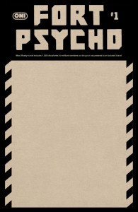 FORT PSYCHO #1 CVR E BLANK SKETCH VAR