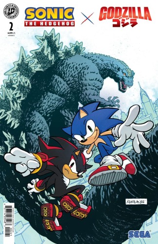 SONIC THE HEDGEHOG X GODZILLA #2 VAR B (CATALAN)