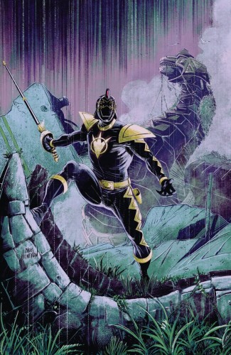 POWER RANGERS GREEN #1 C TOMMY OLIVER CARD STOCK CONNECTING VAR (DRESSED, MOONEYHAM)