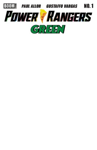 POWER RANGERS GREEN #1 D BLANK SKETCH VAR