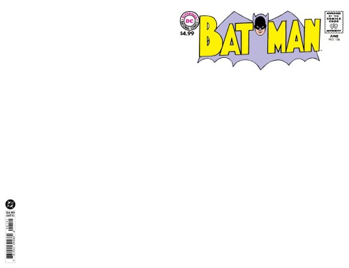 BATMAN #156 FACSIMILE EDITION CVR B BLANK CARD STOCK VAR