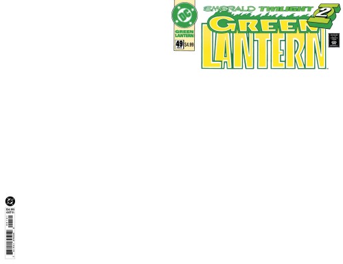 GREEN LANTERN #49 FACSIMILE EDITION CVR B BLANK CARD STOCK VAR