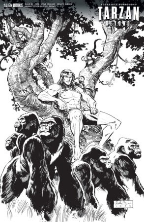 TARZAN BEYOND #2 VARIANT D (BROWN B&W) 