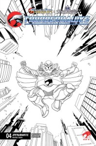 THUNDERCATS X SILVERHAWKS THUNDERHAWKS #4 CVR K DECLAN SHALVEY LINE ART VAR