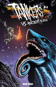 TANKERS VS ANCIENT ALIENS #4 (OF 4) CVR B JOSHUA DERSTINE & JOHN LIVESAY VAR