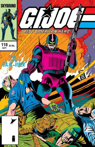 GI JOE A REAL AMERICAN HERO #110 HAMA FILES EDITION CVR C RON GARNEY & BOB MCLEOD FOIL VAR
