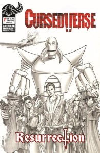 CURSEDVERSE RESURRECTION #1 CVR E MARK SPARACIO LTD B&W VAR