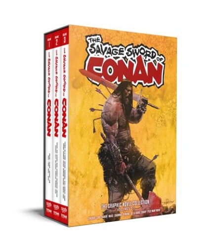 SAVAGE SWORD OF CONAN HC VOL 01-03 SLIPCASE SET DIRECT MARKET EDITION GERARDO ZAFFINO CVR (9781806182671)