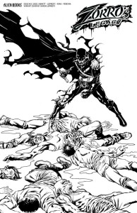 ZORROS LEGACY #3 VARIANT D (LOPRESTI B&W)