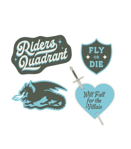 REBECCA YARROSS FOURTH WING: FLY OR DIE STICKERS - STICKER SET OF 4 TP (9798217486281)