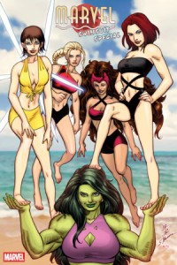 MARVEL SWIMSUIT SPECIAL: BRAND NEW BEACH DAY #1 25 COPY JOHN ROMITA JR. VAR