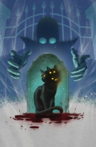 STUFF OF NIGHTMARES: THE CAT IN THE COFFIN #1 E GLOW IN THE DARK VAR (FULL ART, GLOW IN THE DARK, MURAKAMI)