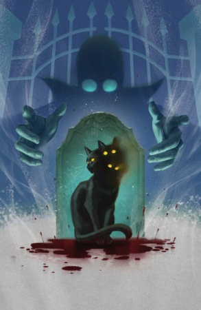 STUFF OF NIGHTMARES: THE CAT IN THE COFFIN #1 E GLOW IN THE DARK VAR (FULL ART, GLOW IN THE DARK, MURAKAMI)