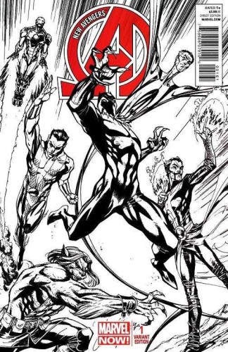 NEW AVENGERS #1 CAMPBELL SKETCH VAR NOW