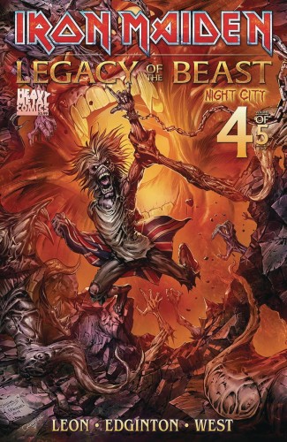 IRON MAIDEN LEGACY O/T BEAST VOL 2 NIGHT CITY #4 CVR B ASTON FRIEND CABRERA