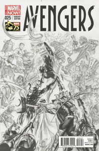 AVENGERS #25 75TH ANNIVERSARY ROSS SKETCH VAR