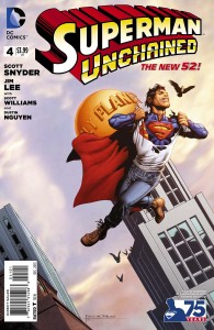 SUPERMAN UNCHAINED #4 75TH ANNIV VARIANT EDITON NEW 52 COVER