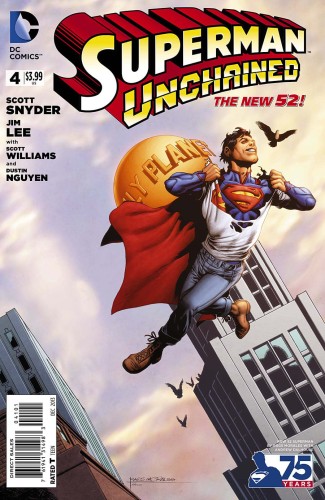 SUPERMAN UNCHAINED #4 75TH ANNIV VARIANT EDITON NEW 52 COVER