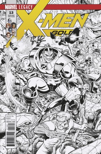 X-MEN GOLD #13 A ADAMS B&W CONNECTING VAR A LEG