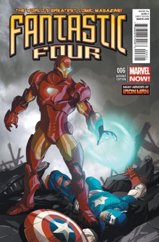 FANTASTIC FOUR #6 IRON MAN MANY ARMORS VAR NOW