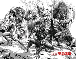 MARVEL LEGACY #1 DEODATO WRAPAROUND B&W VAR