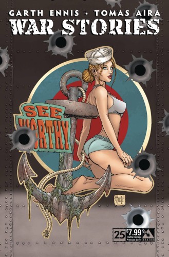 WAR STORIES #25 BATTLE DAMAGE PREMIUM CVR