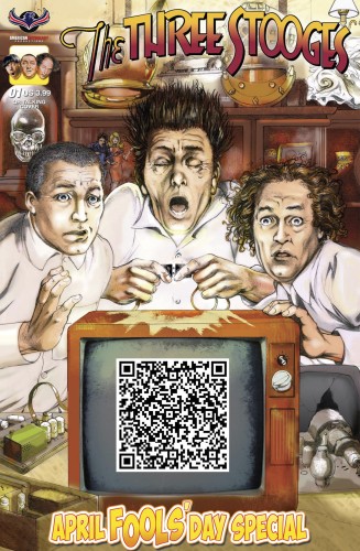 THREE STOOGES APRIL FOOLS DAY TALKING CVR
