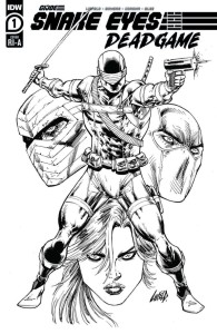 SNAKE EYES DEADGAME #1 10 COPY INCV INK VAR LIEFIE