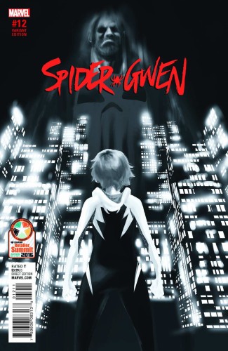SPIDER-GWEN #12 RODRIGUEZ B&W PX VAR RETAILER SUMMIT 2016