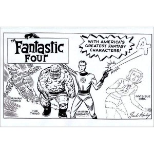 FANTASTIC FOUR #1 KIRBY HIDDEN GEM B&W VAR