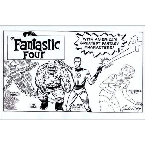 FANTASTIC FOUR #1 KIRBY HIDDEN GEM B&W VAR