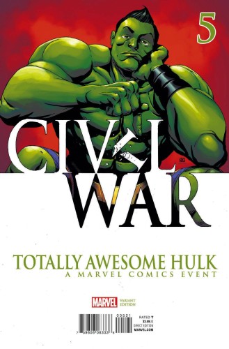 TOTALLY AWESOME HULK #5 CIVIL WAR VAR