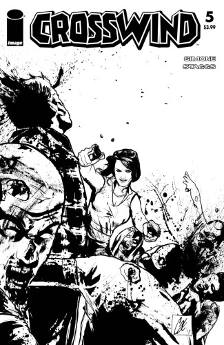 CROSSWIND #5 CVR D B&W WALKING DEAD #54 TRIBUTE VAR