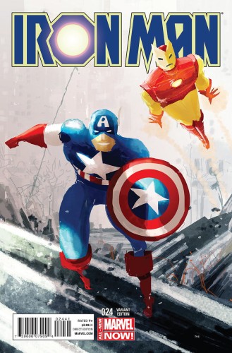 IRON MAN #24 CAPTAIN AMERICA TEAM UP VAR