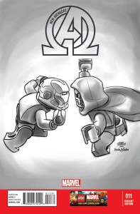 NEW AVENGERS #11 CASTELLANI LEGO SKETCH VAR INF