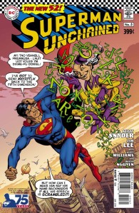 SUPERMAN UNCHAINED #5 75TH ANNIV VAR ED SILVER AGE