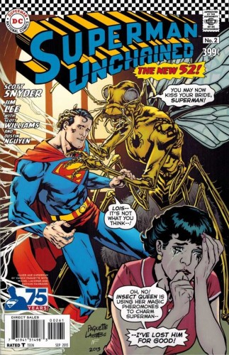 SUPERMAN UNCHAINED #2 75TH ANNIV VAR ED SILVER AGE