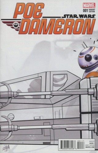 STAR WARS POE DAMERON #1 CELEBRATION SKETCH VAR