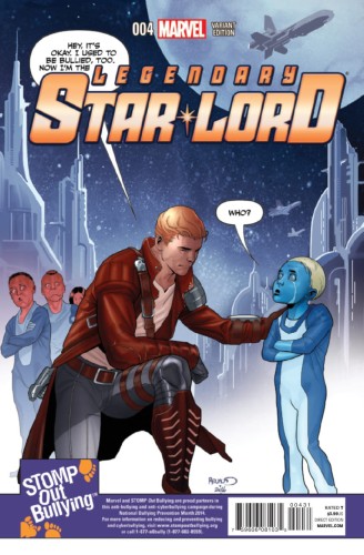 LEGENDARY STAR LORD #4 STOMP OUT BULLYING VAR