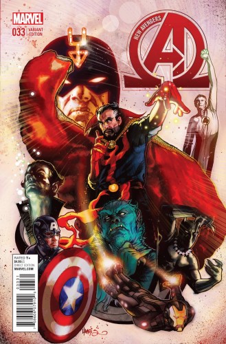 NEW AVENGERS #33 HARRIS VAR