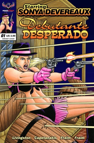 STARRING SONYA DEVEREAUX DEBUTANTE DESPERADO BLAZING BARRELS CVR