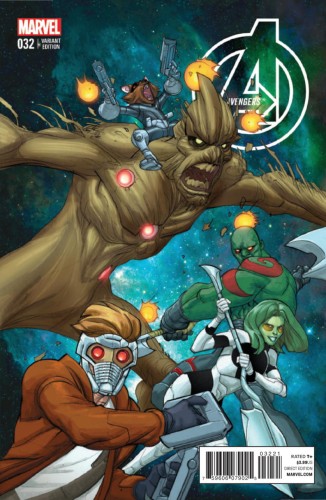 AVENGERS #32 GOTG FERRY VAR