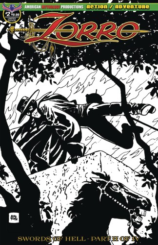 ZORRO SWORDS OF HELL #2 VISIONS OF ZORRO TOTH LTD ED CVR