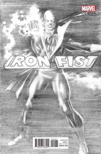 IRON FIST #1 ROSS B&W VAR