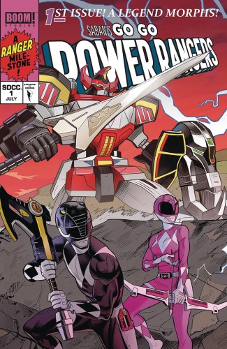 GO GO POWER RANGERS #1 MORA SDCC CONNECTING CVR A