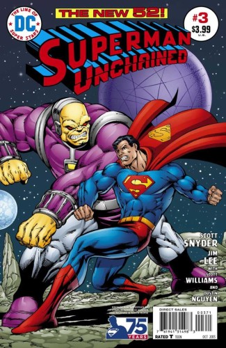 SUPERMAN UNCHAINED #3 75TH ANNIV VAR ED BRONZE AGE
